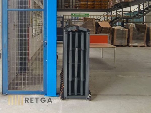 Manual Aluminium Retractable Gate - Grey Color - Image 3