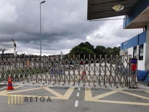 Motorized Stainless Steel 304 Retractable Gate