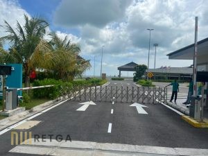 Manual Stainless Steel 304 Retractable Gate