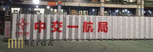 Motorized Stainless Steel 304 Retractable Gate with Customize Advertisement Cover Plate (2) - Image 3