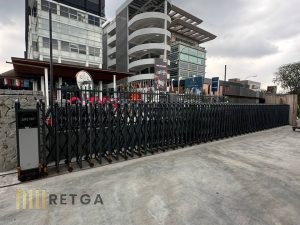 Motorized Aluminium Retractable Gate