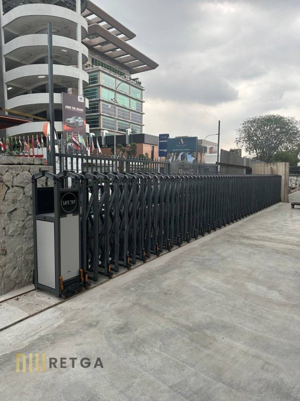 Motorized Aluminium Retractable Gate - Image 3