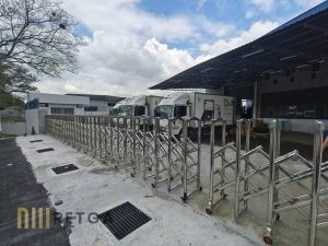 Manual Stainless Steel 304 Retractable Gate