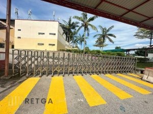 Manual Stainless Steel 304 Retractable Gate