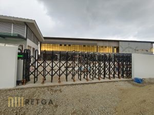 Motorized Aluminium Retractable Gate