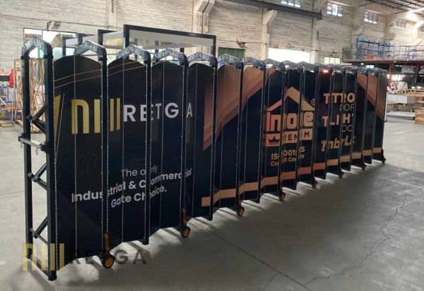 Manual Aluminium Retractable Gate with Customized Cover Plate - Image 2