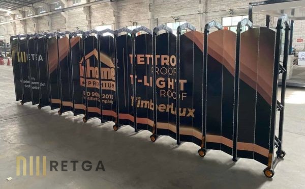 Manual Aluminium Retractable Gate with Customized Cover Plate - Image 3
