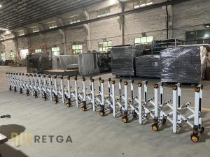 Manual Aluminium Retractable Gate - Silver Color