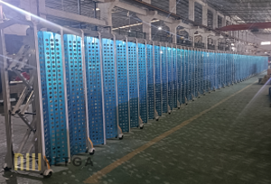 Motorized Aluminium Retractable Gate with Perforated Sheet